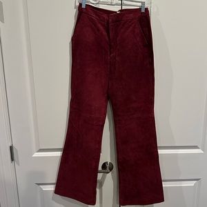 Anthropologie Carson Suede Bootcut Trouser